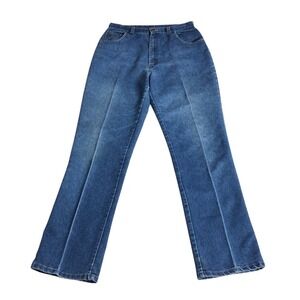 Vintage 90s Sheplers Western Jeans Womens 14 Tall Blue High Rise Straight USA